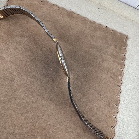 Vintage Jaz Paris French Designer Watch features a two-tone Link Bracelet - Picture 7 of 10